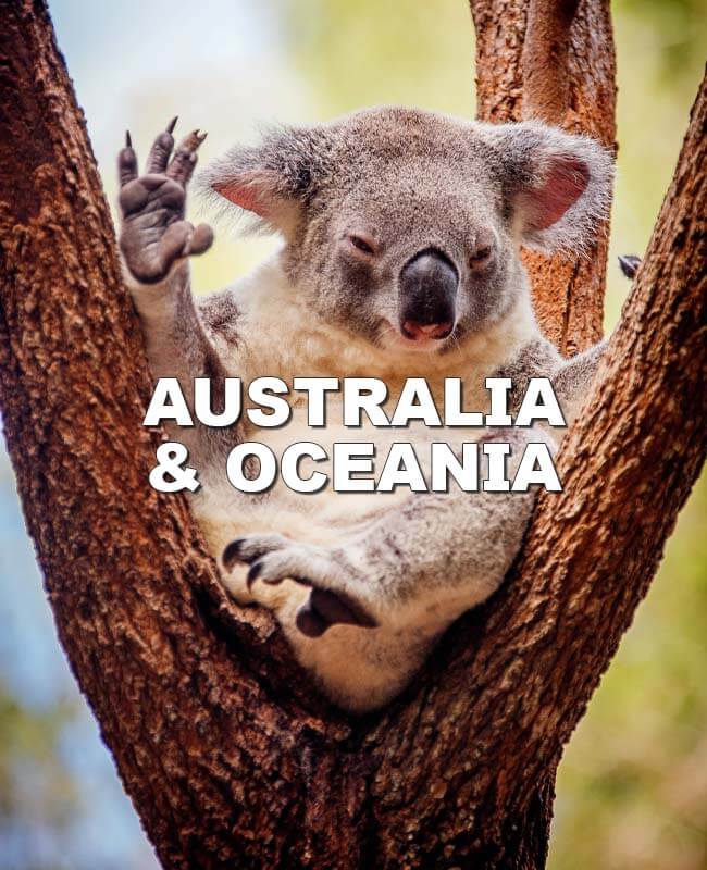Button to Australia & Oceania Page