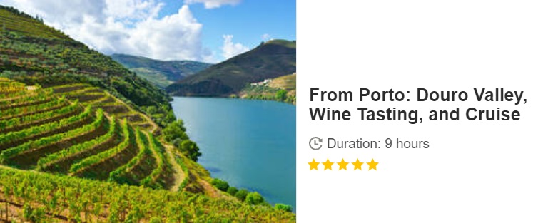 Button to Buy a GET YOUR GUIDE Douro Valley Wine Tasting, and Cruise from Porto, Lisbon
