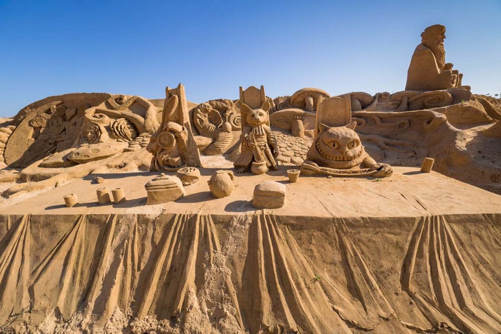 Mad Hatter Sand Sculpture