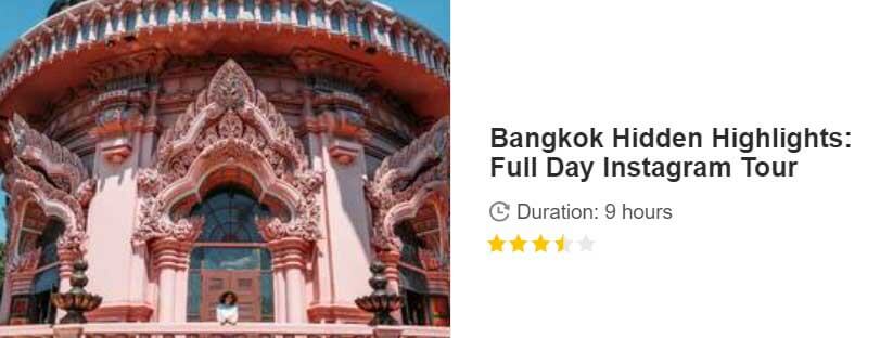 Button for Get your guide tour - Bangkok Hidden Highlights: Full Day Instagram Tour