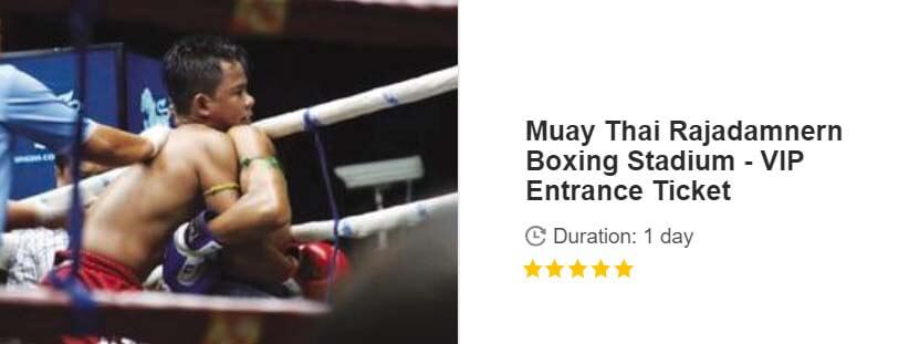 Button for Get your guide tour - Muay Thai Rajadamnern Boxing Stadium - VIP Entrance Ticket