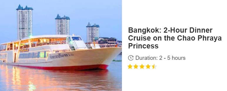 Button for Get your guide tour - Bangkok: 2-Hour Dinner Cruise on the Chao Phraya Princess