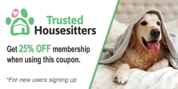 Button for Trusted Housesitters Discount, Get 25% off