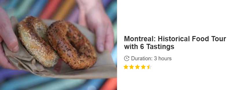 Button for Get your guide tour - Montreal: Historical Food Tour with 6 Tastings