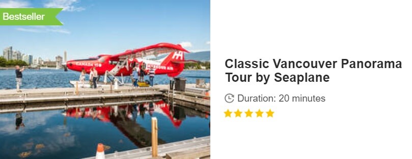 Button for Get your guide tour - Classic Vancouver Panorama Tour by Seaplane
