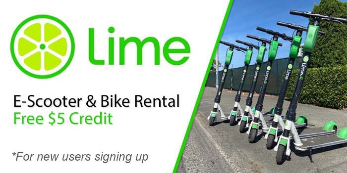 Button for Lime scooter discount page