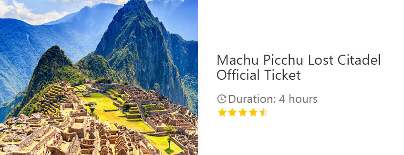 Button for Get your guide tour - Machu Picchu Lost Citadel Official Ticket
