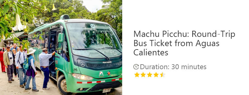 Button for Get your guide tour - Machu Picchu: Round-Trip Bus Ticket from Aguas Calientes