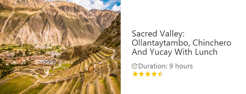 Button for Get your guide tour - Sacred Valley: Ollantaytambo, Chinchero And Yucay With Lunch