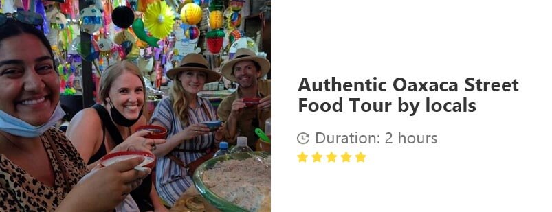 Button for Viator tour - Authentic Oaxaca Street Food Tour by locals